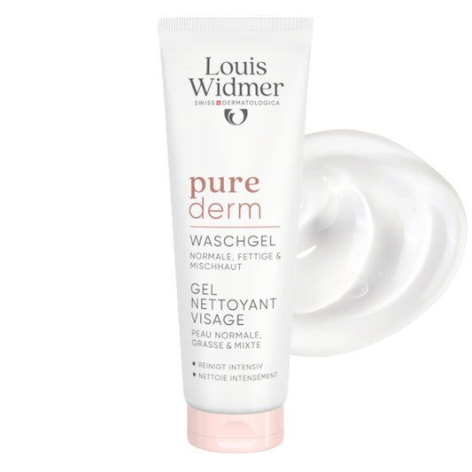 Louis Widmer Purederm Facial Wash Gel Lightly Scented 125 ml