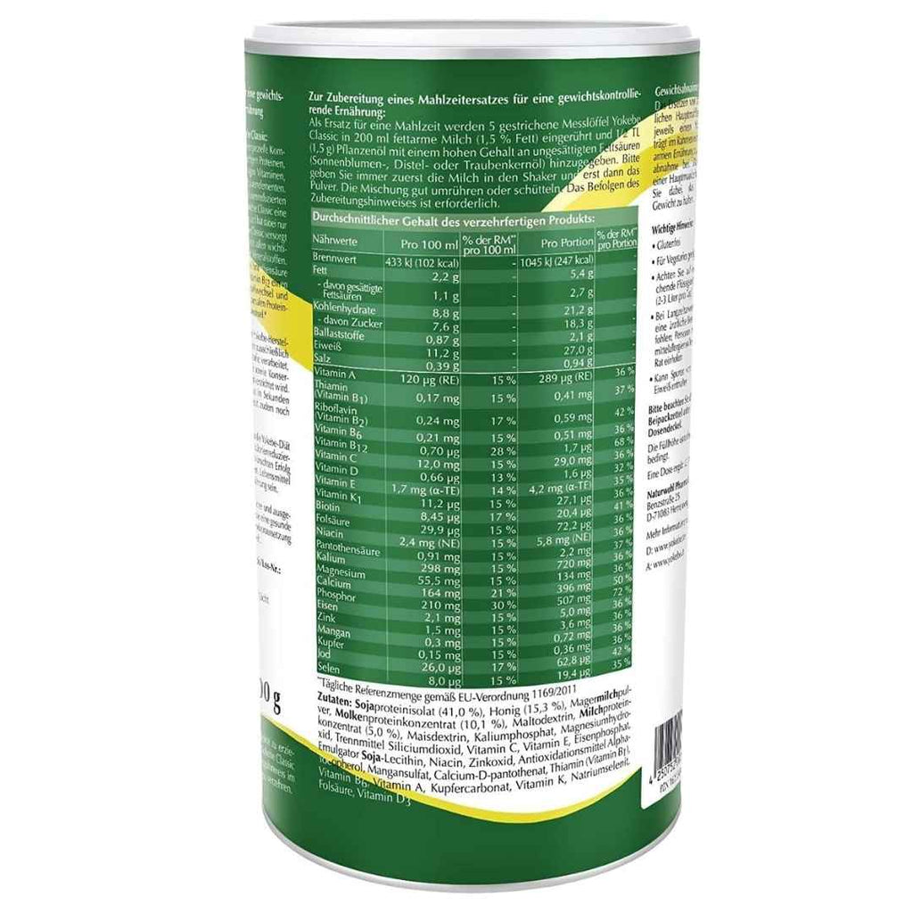 Yokebe Classic Aterian korvaaminen 500 g