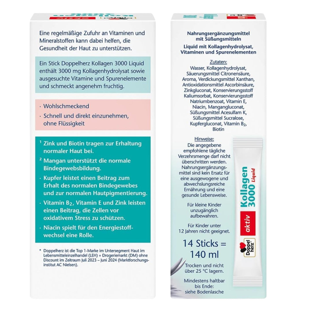 Why collagen? In young people, the connective tissue beneath the upper layer of skin consists of 80 percent collagen. But at the age of 25, the body's own production declines.