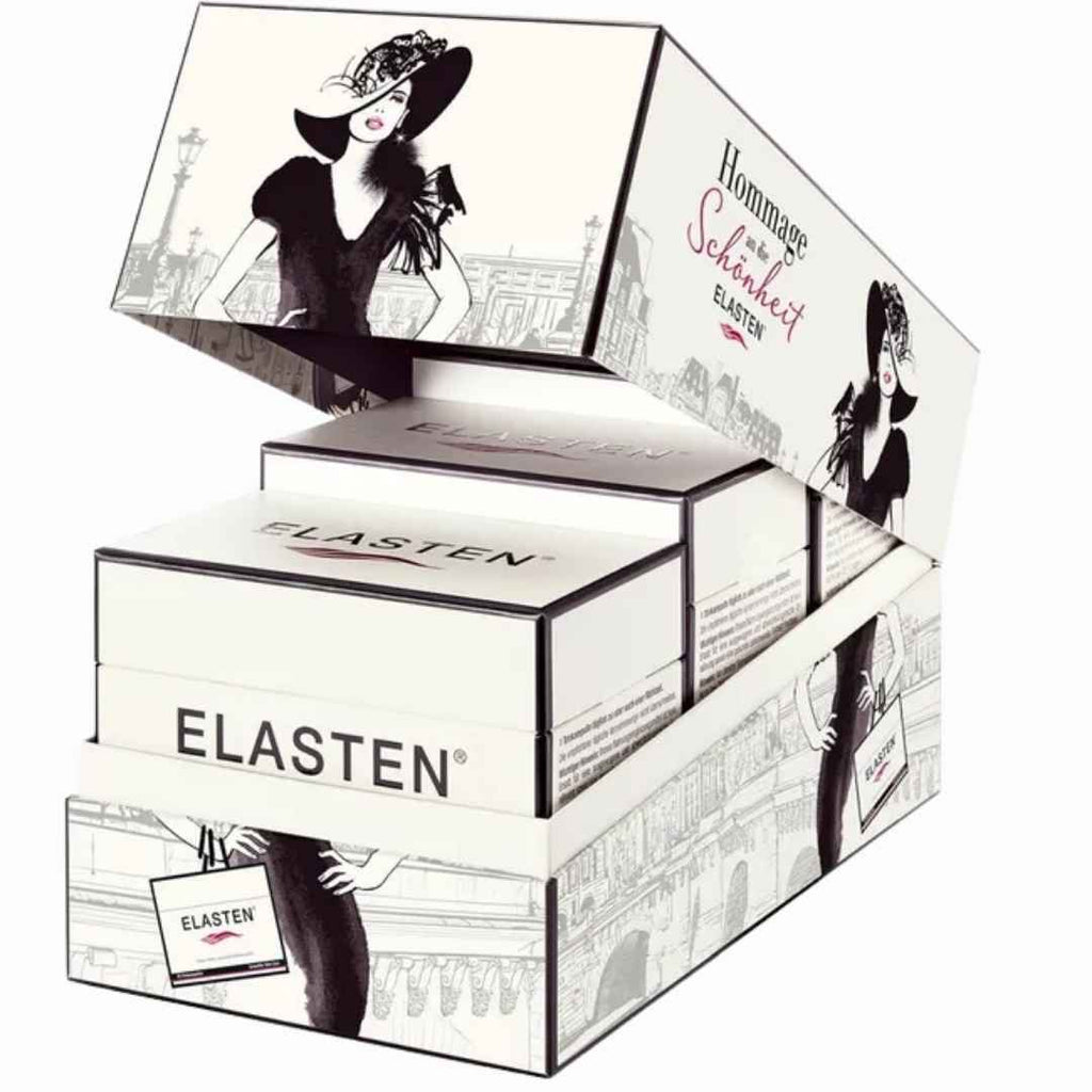 ELASTEN® Collagen Drinking Ampoules in a gift box for beautiful skin – the original, with acerola, vitamin C, zinc, biotin naturally beautiful skin from within. Buy at vicnic.com