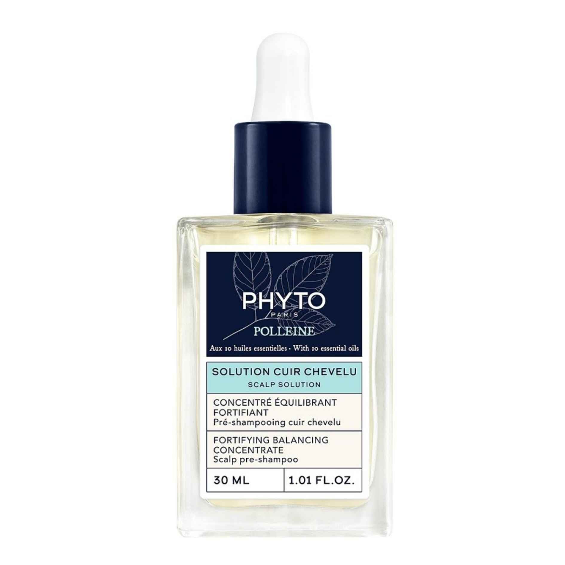 Phyto-polttoiinin vahvistaminen tasapainottava konsentraatti-päänahan pre-shampoo 30 ml