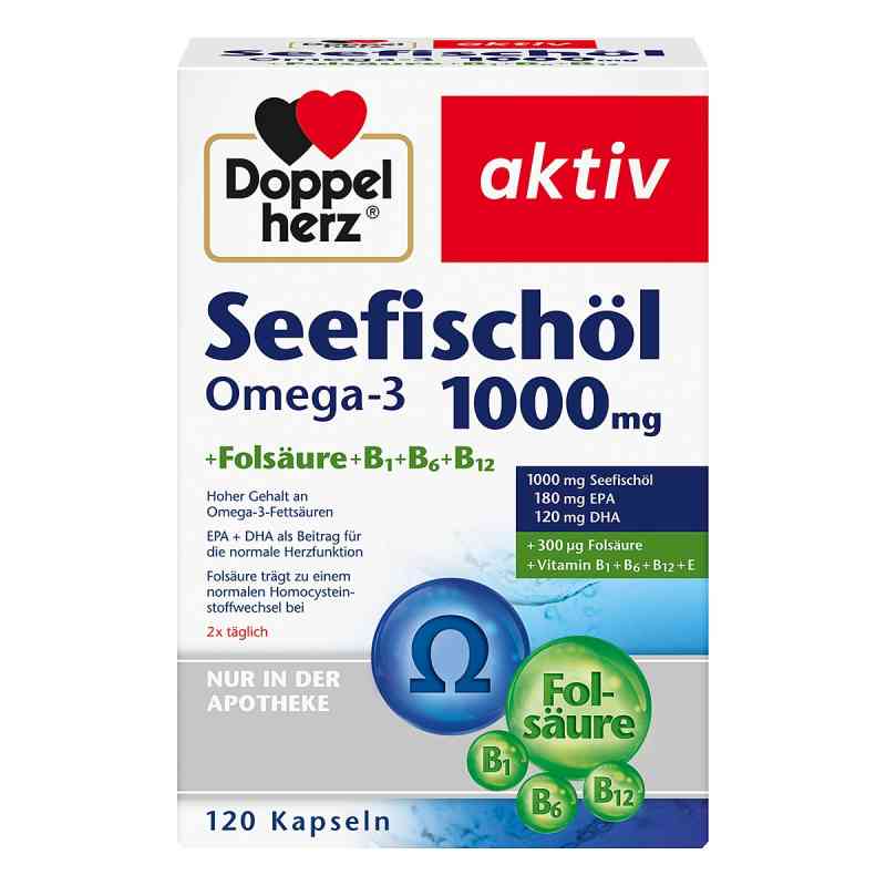 Doppelherz Sea Fish Oil Omega-3 1000 mg + Folic Acid 120 cap