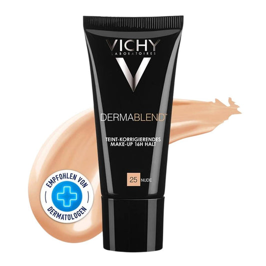 Vichy Dermablend complexion-correcting make-up nude, covers skin imperfections. High coverage without a mask effect or shine, buy at vicnic.com