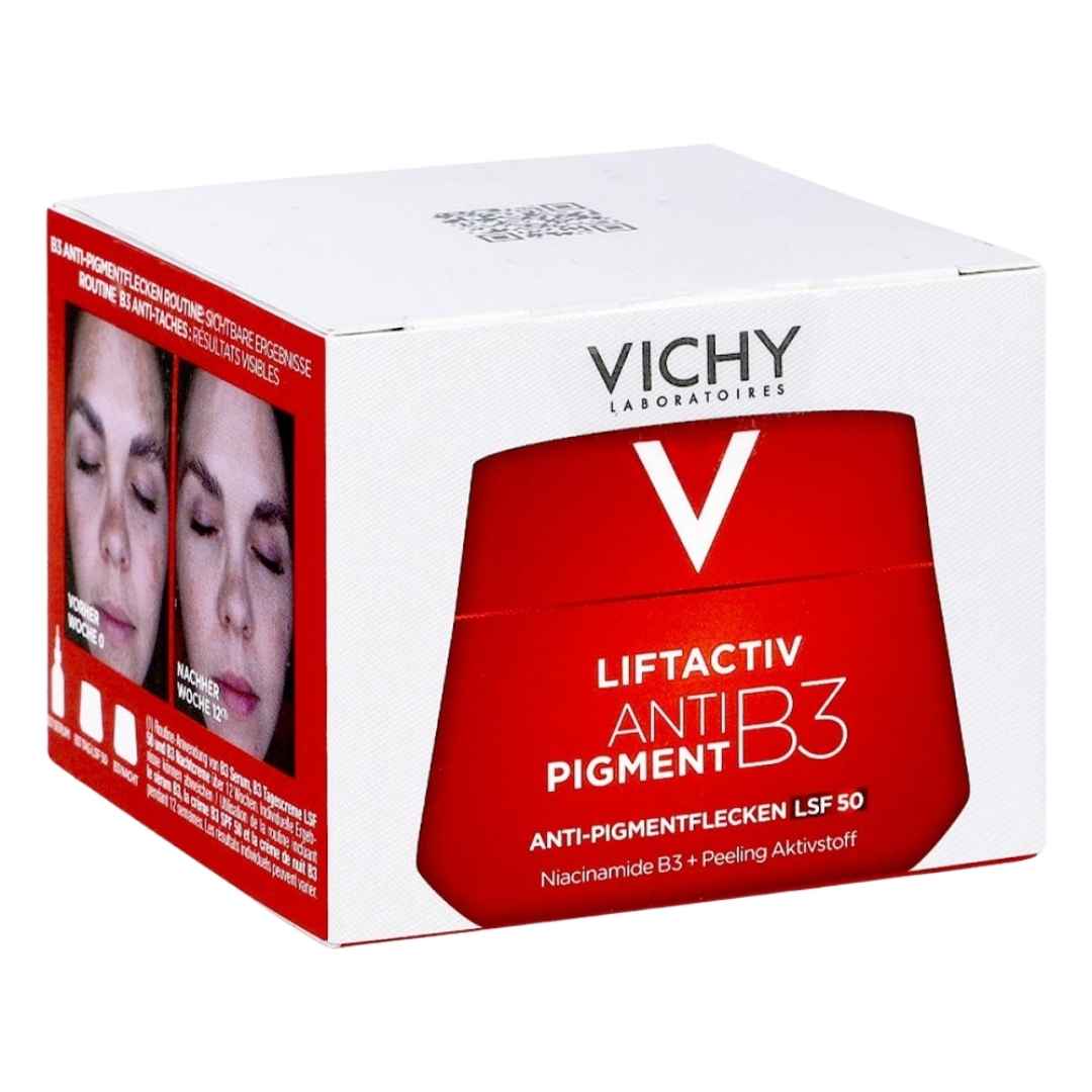 „Vichy Liftactiv B3“ serumo antiigmento kremas SPF 50 50 ml