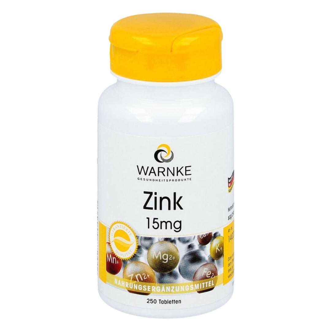 Warnke Zinc 15 mg Tablets 250 pcs