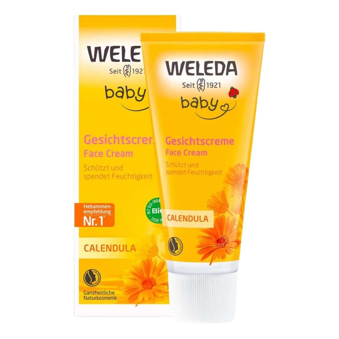 Creme de rosto de bebê de calêndula WELEDA 50 ml