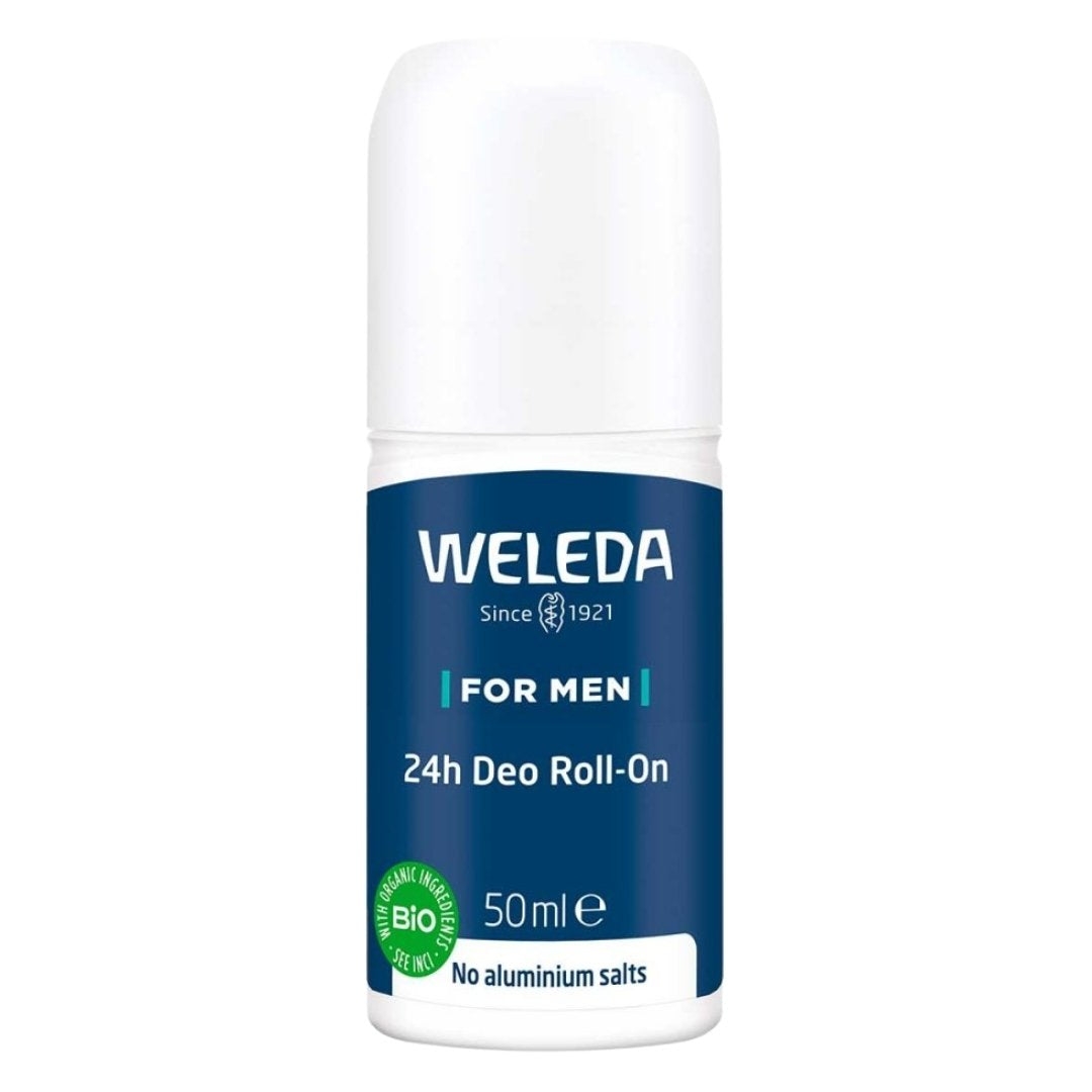 Convenient Roll-On Deo with natural essential oils, free of aluminium salts. Feel activated and invigorated with an woody masculine scent, buy at VicNic.com