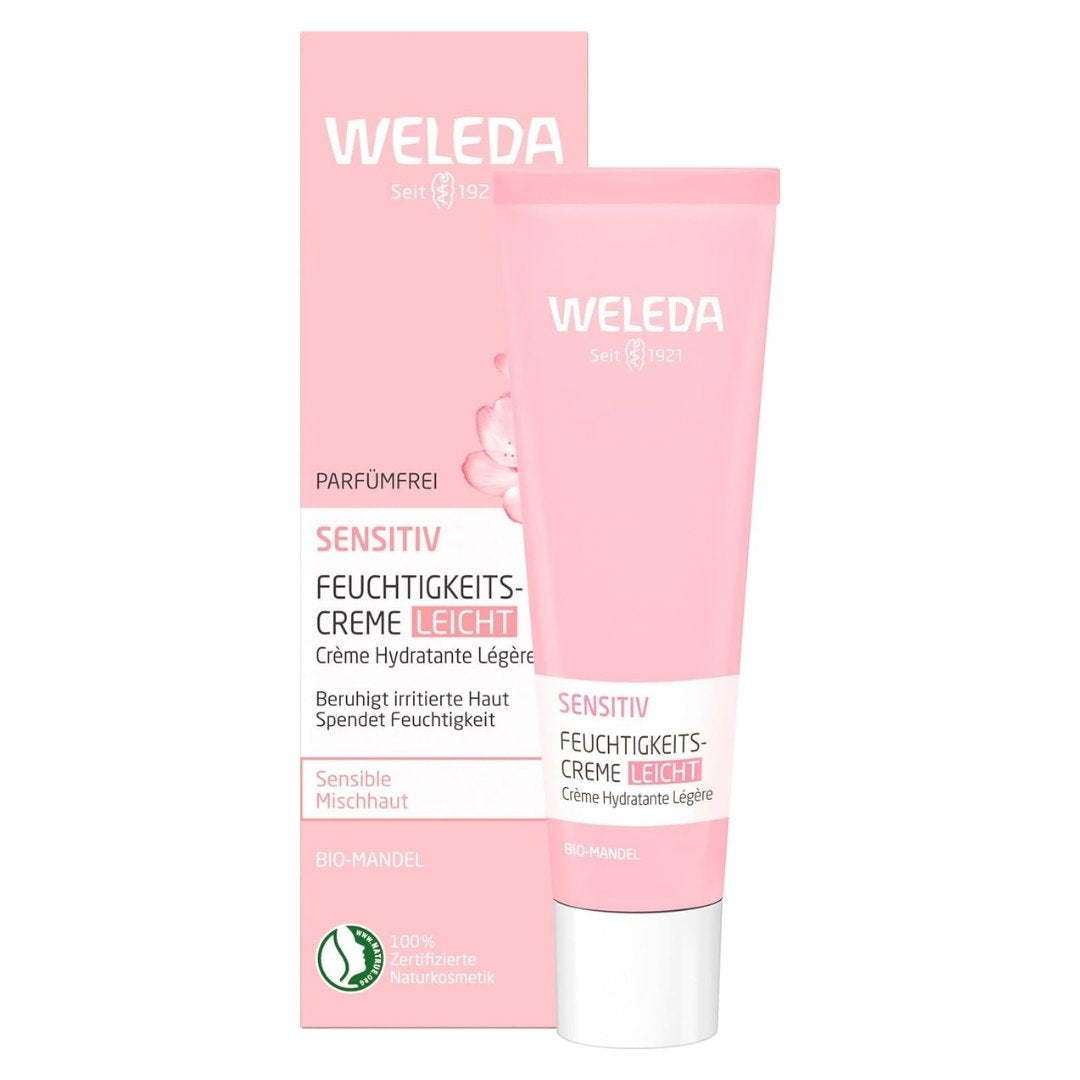 The Weleda moisturiser with almond oil leaves a healthy, radiant complexion and a natural, delicate skin feeling. shop at vicnic.com