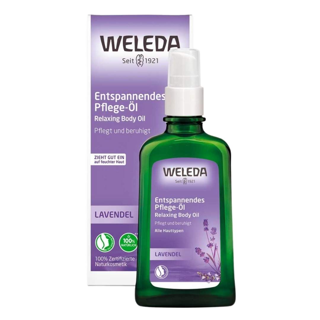 Weleda lavendel afslappende plejeolie 100 ml