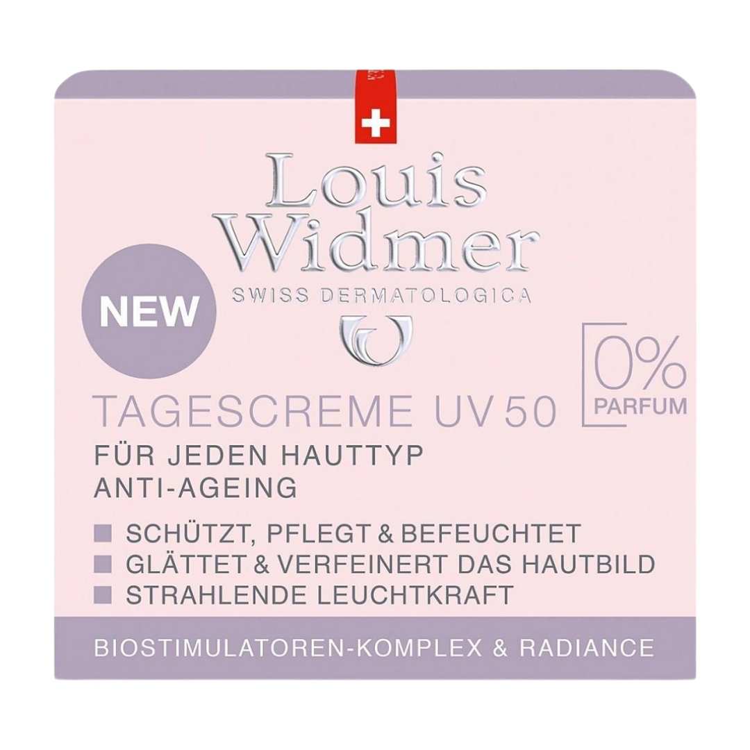 The carefully coordinated and high-dose ingredients of the UV 50 Louis Widmer day cream provide the skin with moisture and nutrients and have been proven to lead to a fresher complexion with more radiance. Buy at VicNic.com