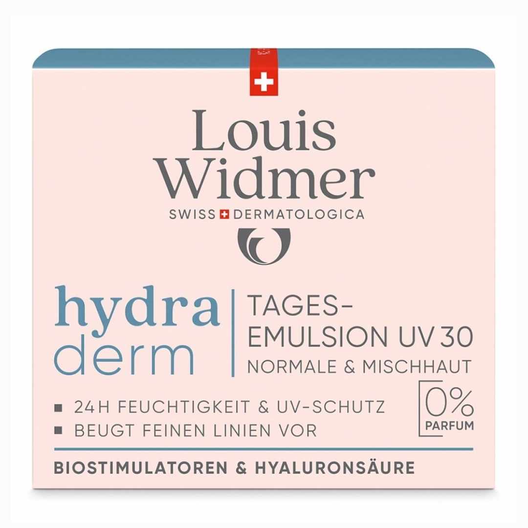 Louis Widmer Hydraderm Day Emulsion SPF 30 non parfumé 50 ml