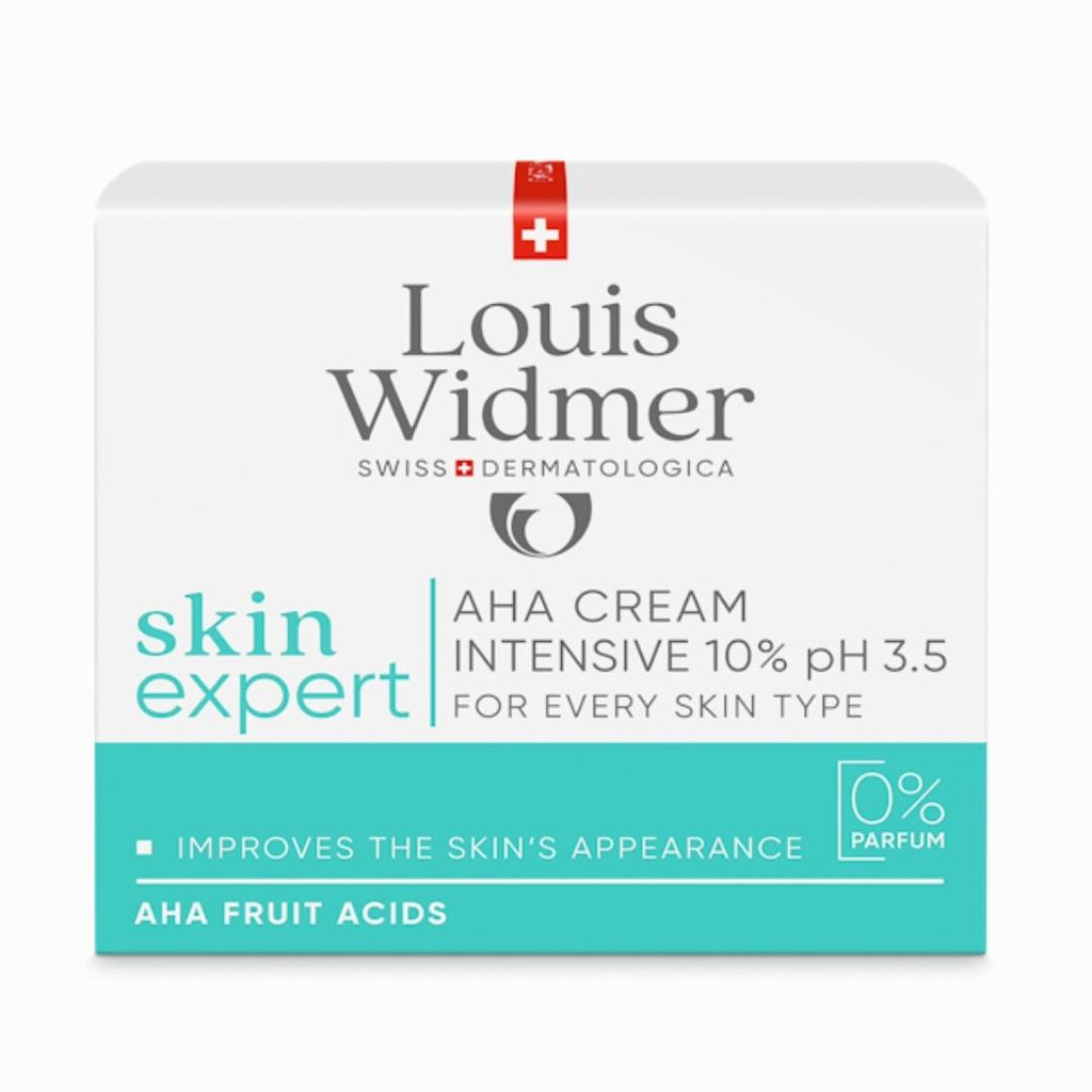 <tc>Louis Widmer</tc> Crema intensiva SkinExpert AHA 10% pH 3,5 sin perfume 50 ml