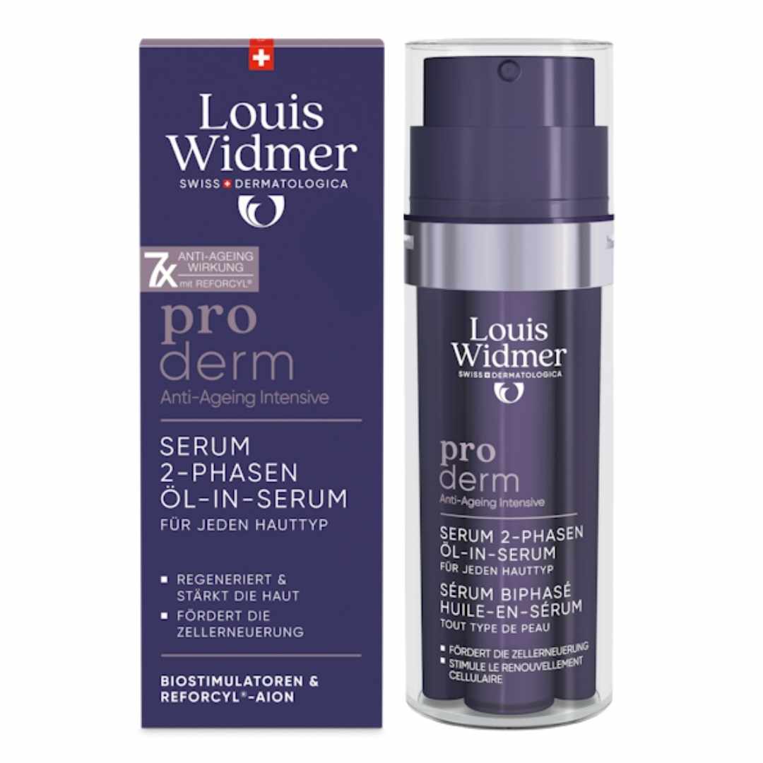 Louis Widmer Proderm Serum 2-Phases油中の沈殿しない35 ml
