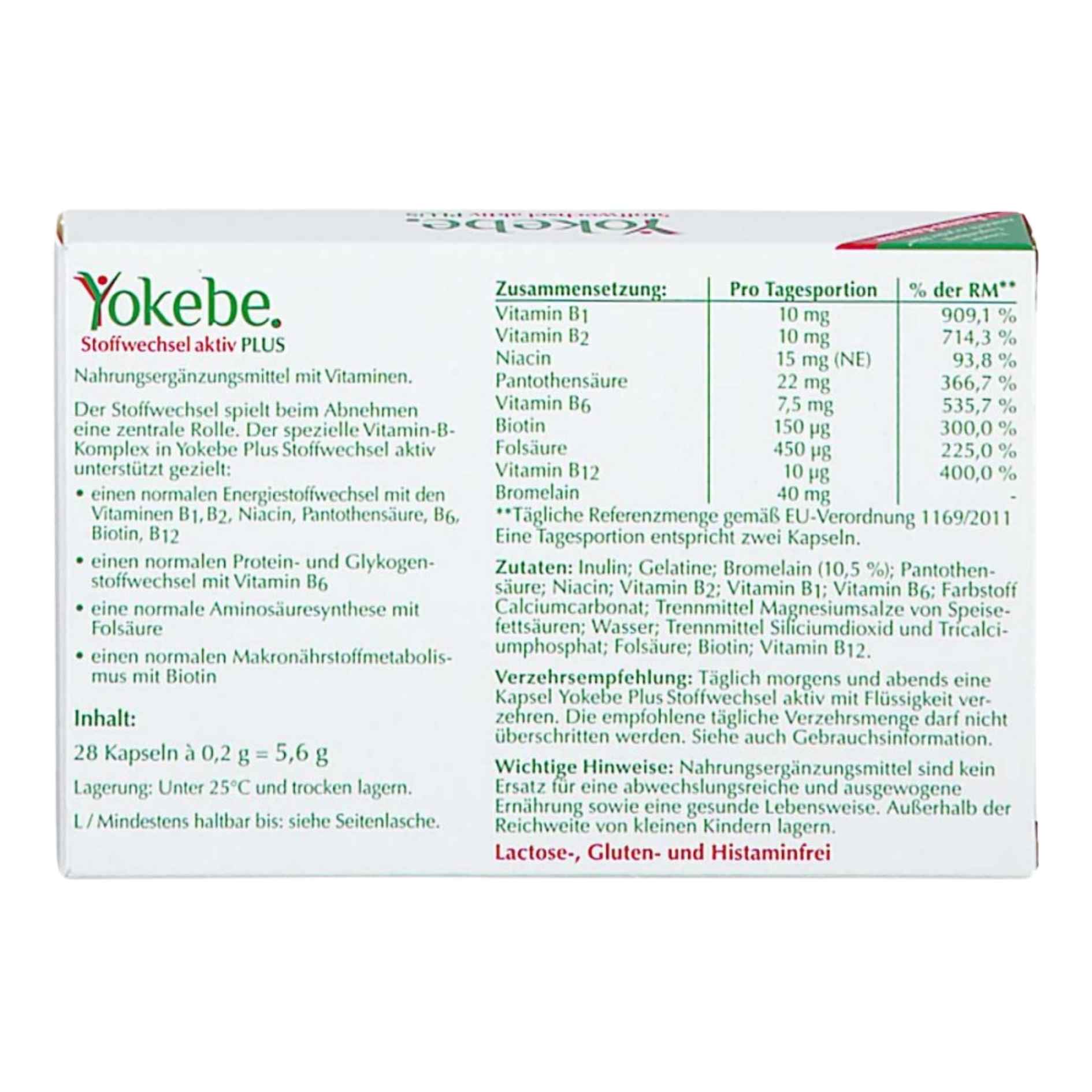Yokebe Plus Metabolism Active Cap 28 PC