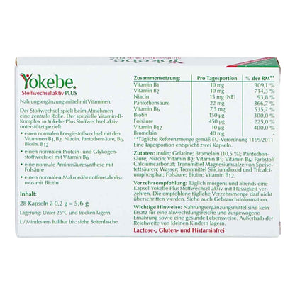 Yokebe Plus Metabolism Active cap 28 pcs