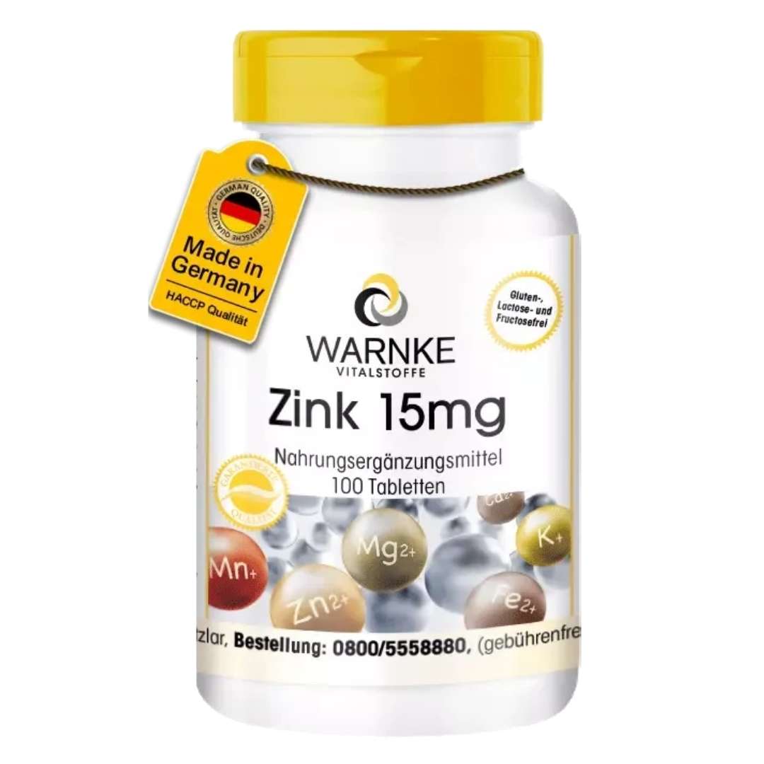 Warnke Zinc 15 mg Tablets 100 pcs