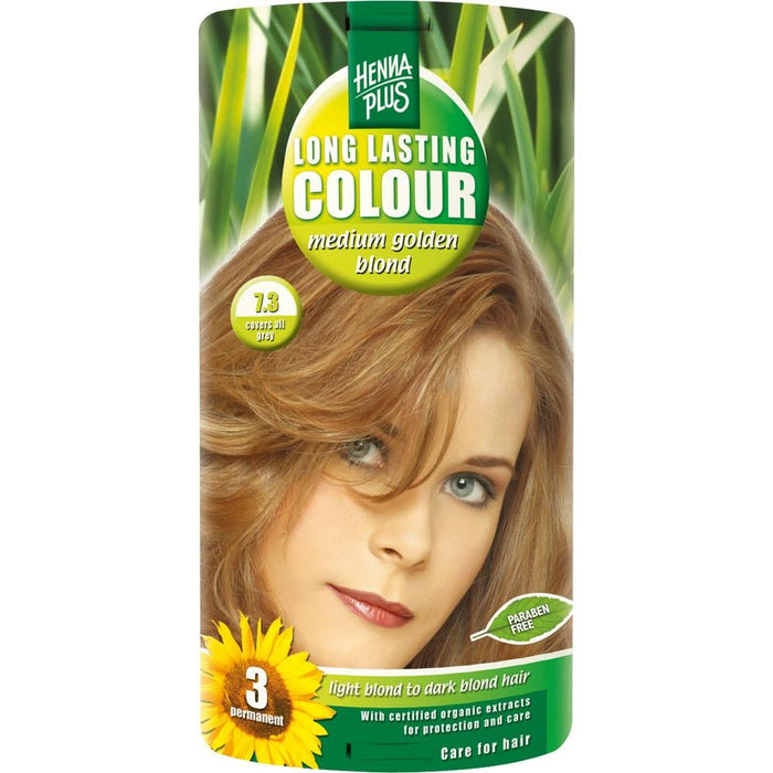Henna Plus Long Lasting Medium Golden Blonde 7.3 100 ml