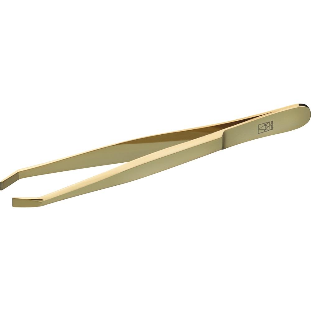 Apoline Eyebrow Tweezers Gold Plated 9 cm 1 pcs
