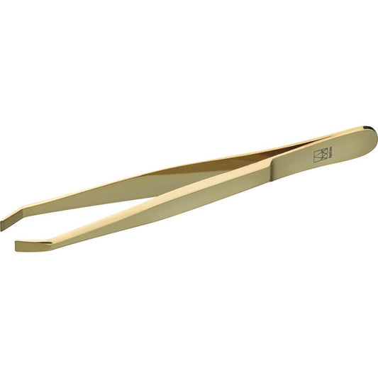 Apoline Eyebrow Tweezers Gold Plated 9 cm 1 pcs