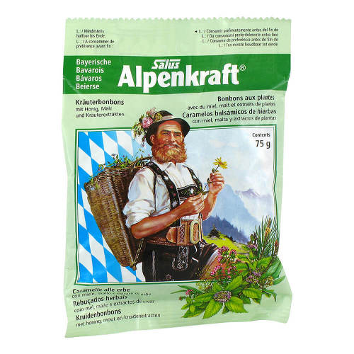 Salus Alpine Power Herbal Candy Honey + Malta 75 G