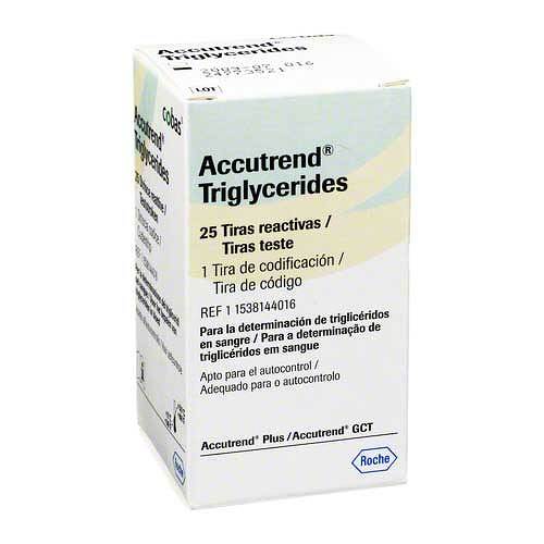 Accutrend triglycerides testremsor 25 st