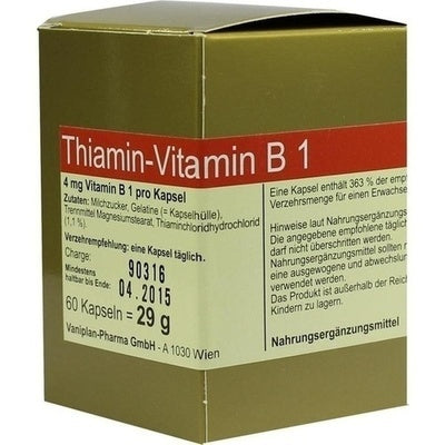 Thiamin Capsules Of Vitamin B1 60 pcs