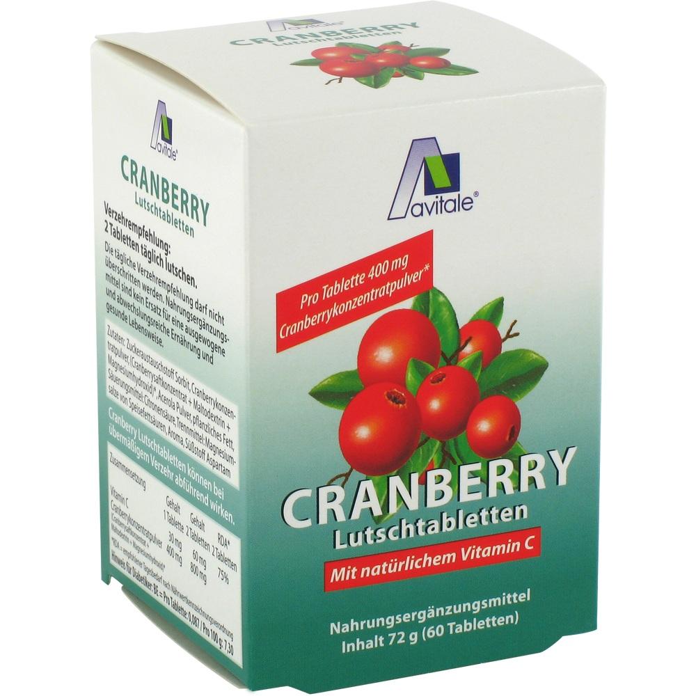 Cranberry zuigtabels 60 tabblad