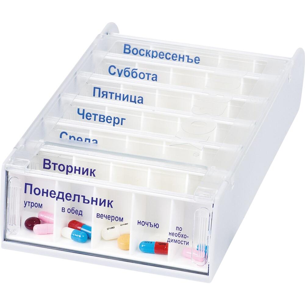 Anabox Seven Days Weekly Pill Box - Russiske 1 stk
