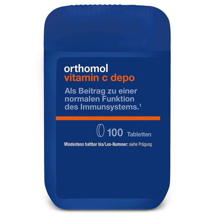 New packaging design - Orthomol Vitamin C Depo 100 cap is a nutritional supplement
