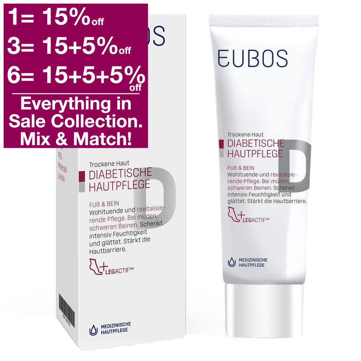 Eubos Diabetic Foot & Leg Care 100 ml