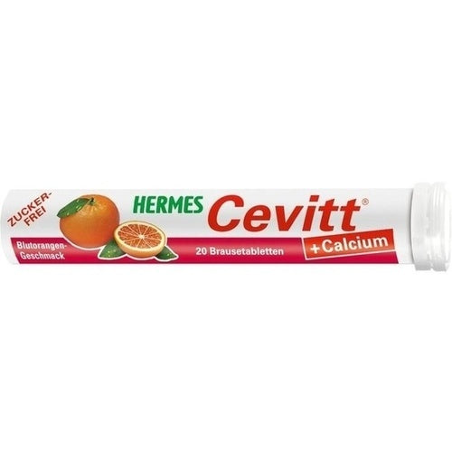 HERMES Cevitt + Calcium Blood Orange Effervescent Tablets 20 Pcs is a Vitamins