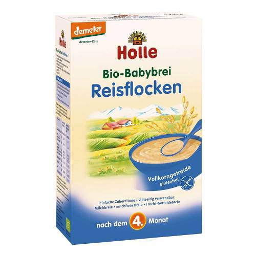 Holle Organic Baby Food Porridge Rice Flakes 250 g