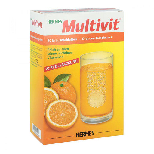 Hermes Multivit Effervescent Tablets Orange 60 pcs