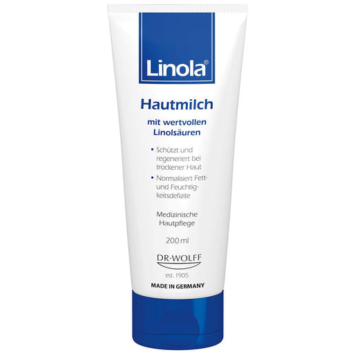 Linola Lotion with Essential Linoleic Acids protects and regenerates dry skin