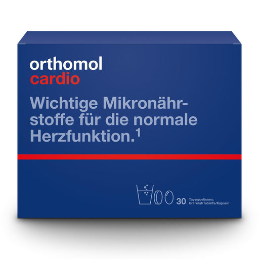 New packaging design - Orthomol Cardio Sachets + Tablet + Capsule - Heart Supplement 30 days