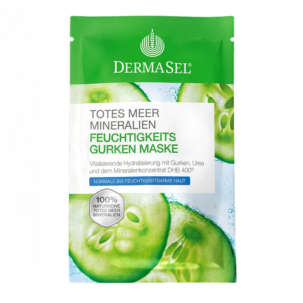DermaSel Dead Sea Moisturizing Cucumber Mask 12 ml