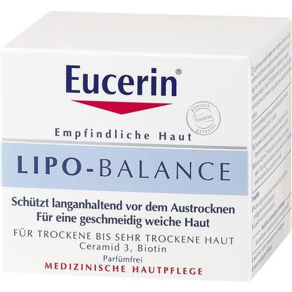 Previous package design of Eucerin Lipo-Balance 50 ml is a 24H Cream