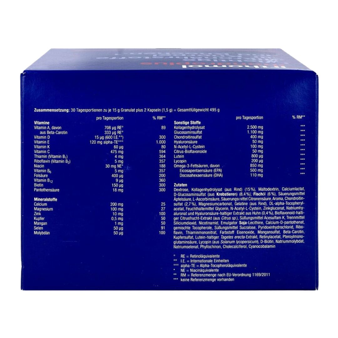 Ingredients of Orthomol Chondroplus