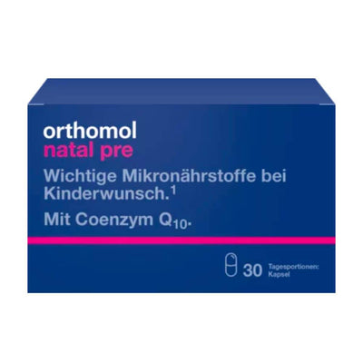 Orthomol Natal 家族計画のためのプレサプリメント 30 個