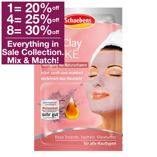 Schaebens Dead sea Mask - Pack of 5 (5 x 15ml for 5 Applications)-Vegan  (German Product)