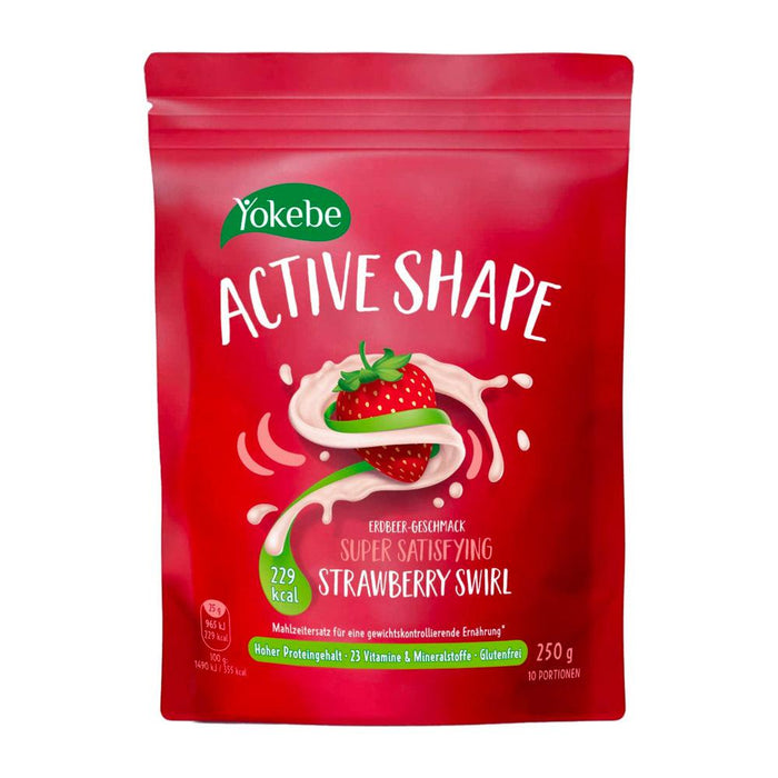 Yokebe Active Shape Strawberry Swirl - Meal Replacement 250 g