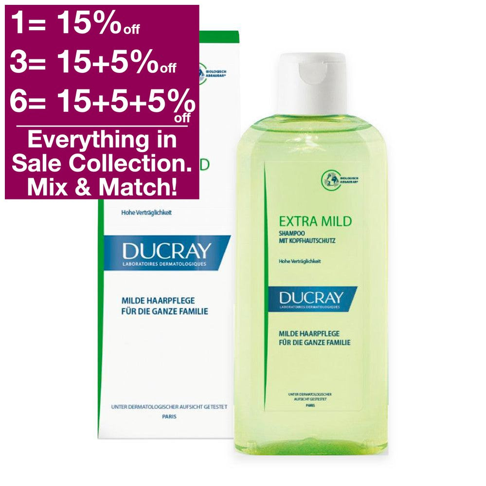 Ducray Extra Mild Shampoo Biodegradable 200 ml Shop by VicNic.com