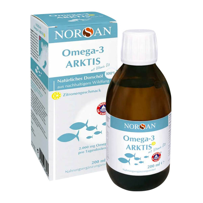 Norsan Omega-3 Arctic with Vitamin D3 Liquid 200 ml