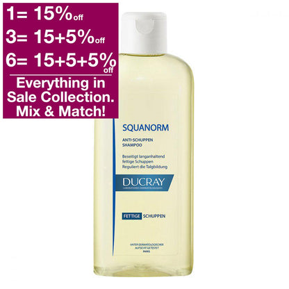 Ducray Squanorm Shampoo - Anti Oily Dandruff - bottle