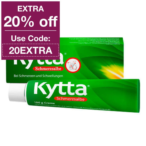 Kytta Pain Ointment delivers fast, strong pain relief for muscle pain, joint pain and back pain, with the natural power of comfrey root extract, clinically tested for effectiveness. Well-tolerated, without any known interactions, this ointment provides anti-inflammatory and decongestant relief. 