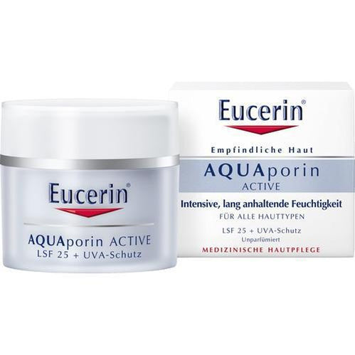 Eucerin Aquaporin Active With SPF 25 And UVA Protection For All Skin Types 50 ml is a Sunscreen for Face