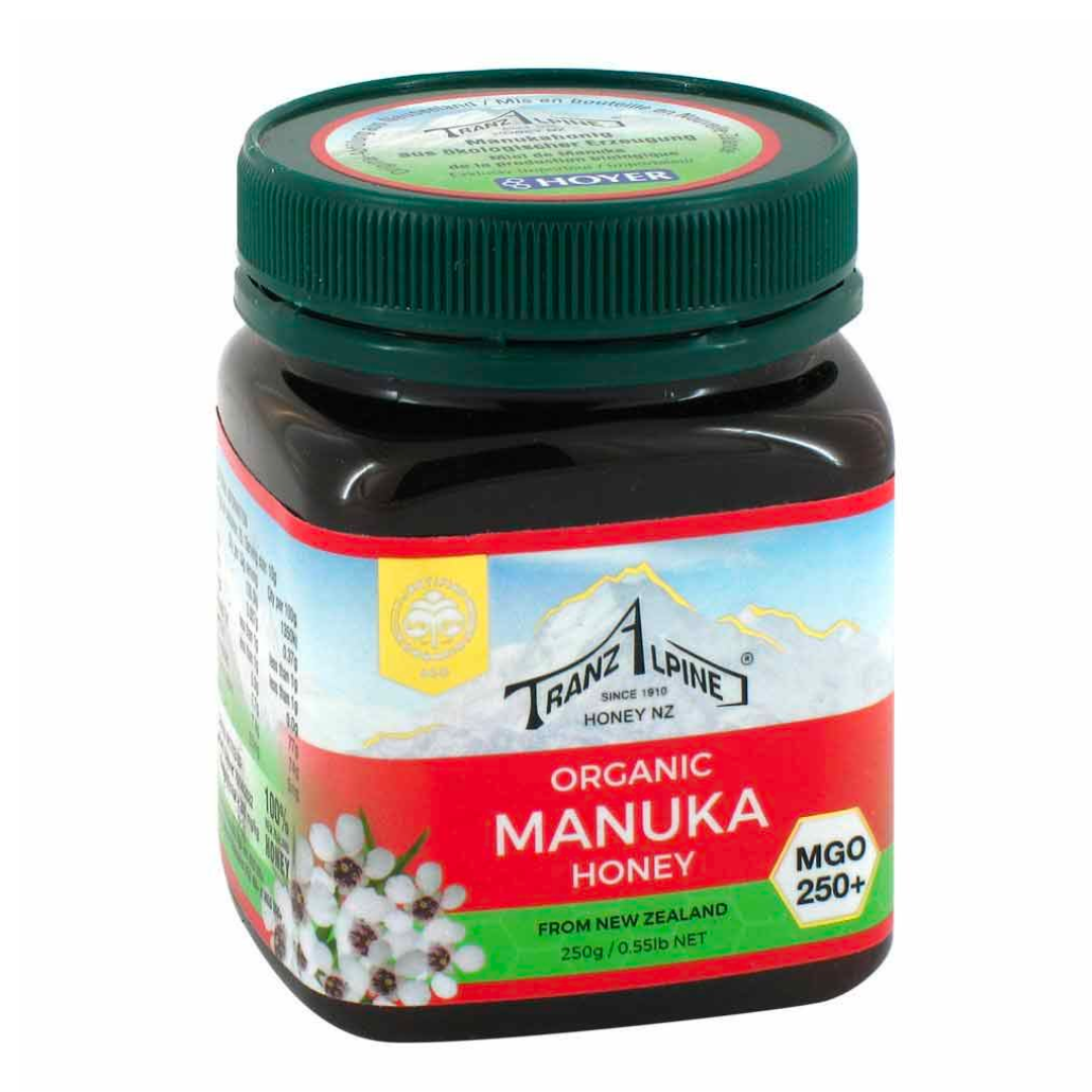 Tranz Alpine Organic Manuka Honey 250+ 250g