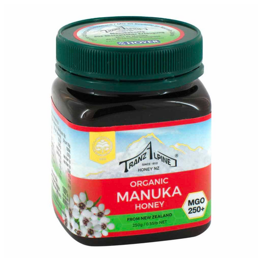 Tranz Alpine Organic Manuka Honey 250+ 250g