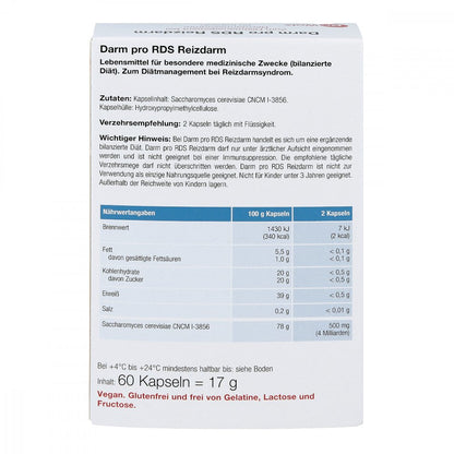 Dr. Wolz Darm Pro RDS Reizdarm Probiotic 60 pcs back