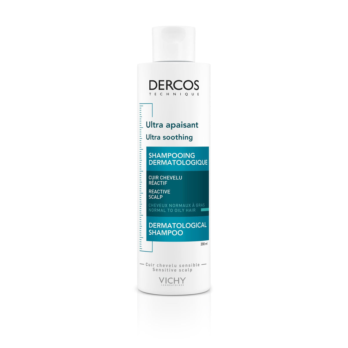 Vichy Dercos Ultra Sensitive Shampoo - Normal to Oily Hair 200 ml